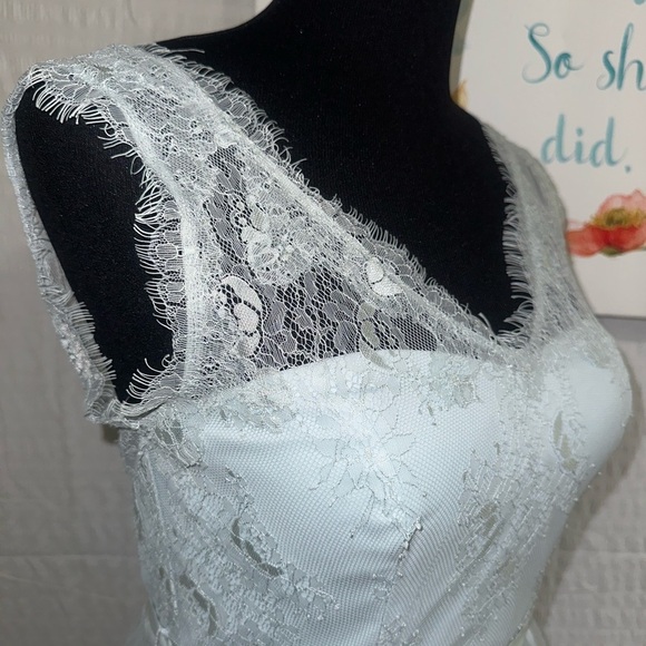 Hitherto Sky Blue V-Neck Dress Size 4 - Picture 3 of 11